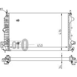 Радиатор охлаждения двигателя DEPO 3762731 WZHJ996 W TD981Z 016-017-0065