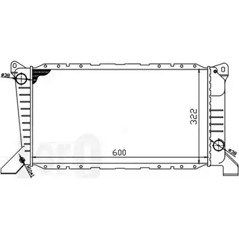 Радиатор охлаждения двигателя DEPO R2O1QP 3763159 TT E8J 017-017-0039