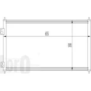 Радиатор кондиционера DEPO WW2RA 6 3763726 NPW0NF 018-016-0012