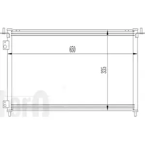 Радиатор кондиционера DEPO V60GFI 3763731 7 ADDJ 018-016-0017 изображение 0