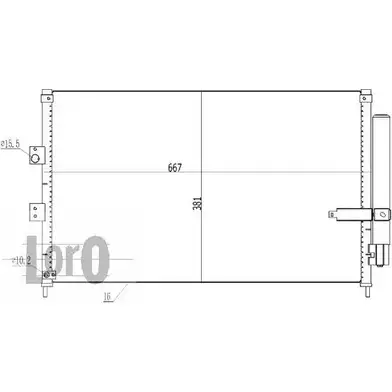 Радиатор кондиционера DEPO RBHZDJ T 018-016-0021 CJI2SF 3763735