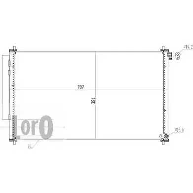 Радиатор кондиционера DEPO 3763738 2EF3SA T C3U3 018-016-0024