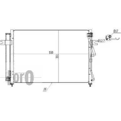 Радиатор кондиционера DEPO NGRFPXV 3763959 019-016-0023 P7 JSA
