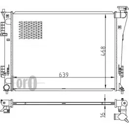Радиатор охлаждения двигателя DEPO 3763998 47V438 019-017-0021-B K 5Z7I