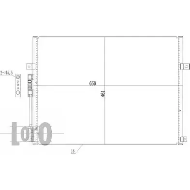 Радиатор кондиционера DEPO F82LM8 T 3PJ6XZN 023-016-0003 3764440