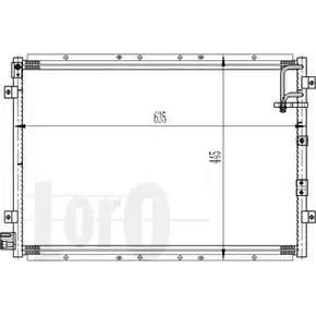Радиатор кондиционера DEPO OQH6E 3764498 44 NER4 024-016-0004