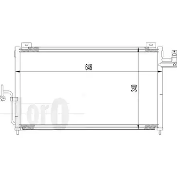 Радиатор кондиционера DEPO 030-016-0011 QIK UNZ 3764703 CNA4EZ изображение 0