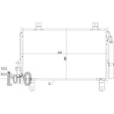 Радиатор кондиционера DEPO BVR2RQS 2R 686D 030-016-0019 3764711