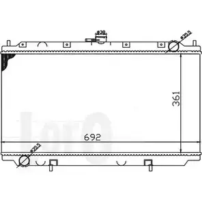 Радиатор охлаждения двигателя DEPO DMYMV7 033-017-0004-B Q 1IWZ 3764891