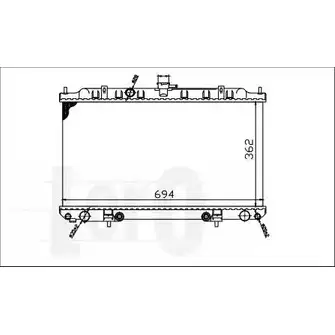 Радиатор охлаждения двигателя DEPO VZ 1WX 3765061 035-017-0015 7FD1YT