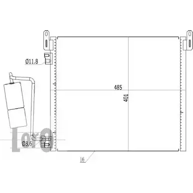 Радиатор кондиционера DEPO 037-016-0002 QPB2U MH 6Z0VT 3765332