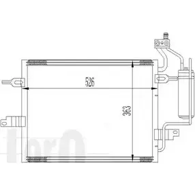 Радиатор кондиционера DEPO 4EZBEZ 037-016-0031 GN YU3 3765354 изображение 0