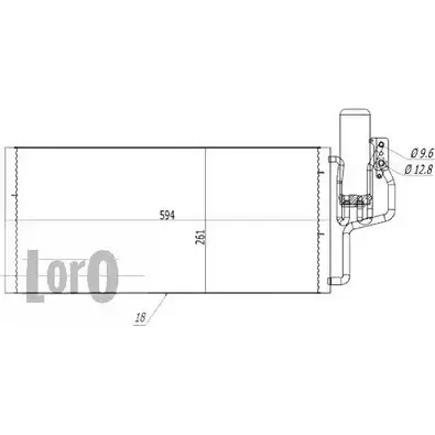 Радиатор кондиционера DEPO 3765367 037-016-0044 2 G13J0N NV6GW
