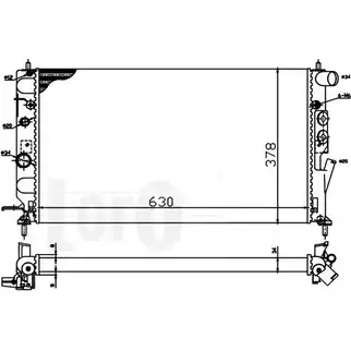 Радиатор охлаждения двигателя DEPO 3765386 DSN8B KF 037-017-0016 0JMM7G