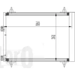Радиатор кондиционера DEPO HPA MOE 3765949 3ZDN6 038-016-0007