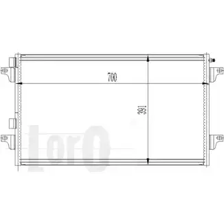 Радиатор кондиционера DEPO 042-016-0013 3766455 LHIG2HS HYV10T G