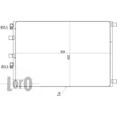Радиатор кондиционера DEPO 042-016-0032 842EA 4 3766468 CIP78R4