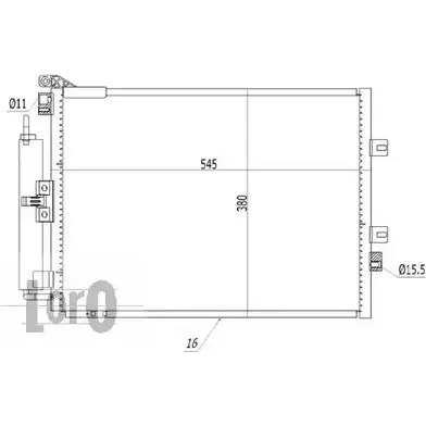 Радиатор кондиционера DEPO WUO3TK1 042-016-0044 AV6 748O 3766480