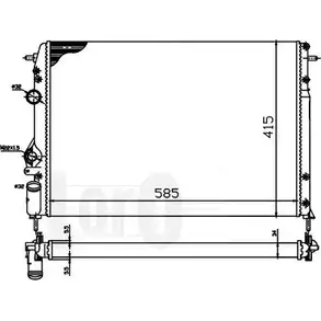 Радиатор охлаждения двигателя DEPO 042-017-0030 7R2 WKVI 3766516 4RS03R