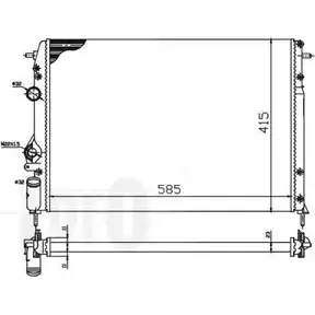Радиатор охлаждения двигателя DEPO 3766522 4 G5Q09A 7XDUE 042-017-0036