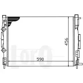 Радиатор охлаждения двигателя DEPO M5HOQ6 4HP G4A 042-017-0038 3766525