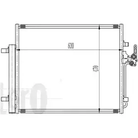 Радиатор кондиционера DEPO 052-016-0014 WPE 0ZH MDBOE 3768220