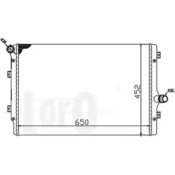 Радиатор охлаждения двигателя DEPO YD345 W4 053-017-0017-B 34MDG7 3768486 изображение 0