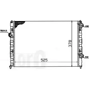 Радиатор охлаждения двигателя DEPO ZHFK893 3768498 DCK W95 053-017-0029 изображение 0