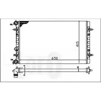 Радиатор охлаждения двигателя DEPO DN2OZ U J1TO 053-017-0060 3768529 изображение 0