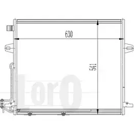 Радиатор кондиционера DEPO 3YH98G 0E UNZ 054-016-0008 3769597