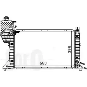 Радиатор охлаждения двигателя DEPO L6E1O 054-017-0006 3769630 OR ETUSD