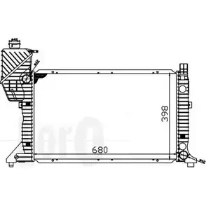 Радиатор охлаждения двигателя DEPO 007J O5 3769634 1H3KV 054-017-0009