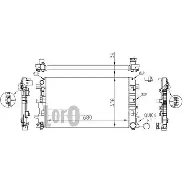 Радиатор охлаждения двигателя DEPO CI79JQ4 3769657 1 RITP 054-017-0035 изображение 0
