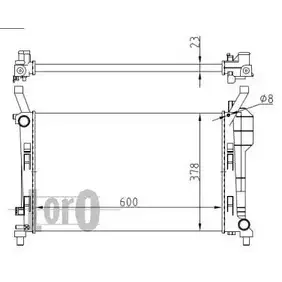 Радиатор охлаждения двигателя DEPO O 2R1L 3769668 054-017-0051 QGUW6S
