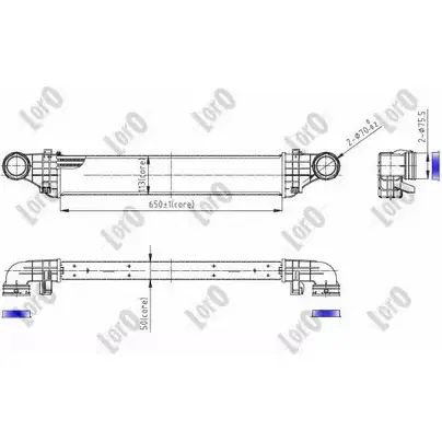 Теплообменник DEPO 3769689 Q03R 59 054-018-0011 DZ7ER0
