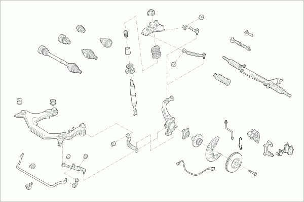 Рулевое управление SACHS 1440511178 F5 45Z AUDI-A4B6-FS003 изображение 0