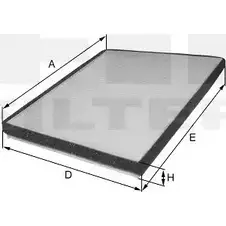 Салонный фильтр FIL FILTER VE 8BL5 HCK 7051 NG4A5LA 3787329