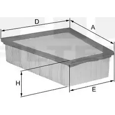 Воздушный фильтр FIL FILTER 3787621 HP 2257 J 4F4J 3IEJ5O изображение 0
