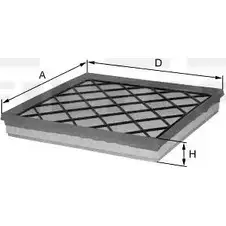 Воздушный фильтр FIL FILTER DQ0HK 3787641 7FVG D HP 2282