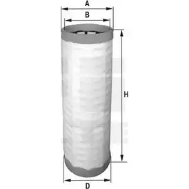 Воздушный фильтр FIL FILTER 3787693 HP 2551 V 17OJ1A KL86GX