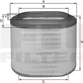 Воздушный фильтр FIL FILTER 6RZV9 HP 2561 UFLJ TDC 3787699 изображение 0