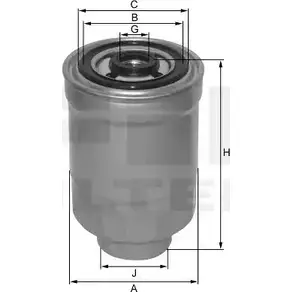 Топливный фильтр FIL FILTER 3788808 F90FX38 C WT44J ZP 3158 FMB изображение 0