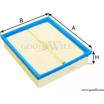 Воздушный фильтр GOODWILL ID WVU AG 101 QNHUA 3789723