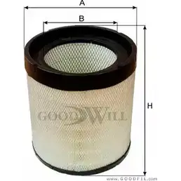 Воздушный фильтр GOODWILL XWMCQ 53J11R A 3789766 AG 1045