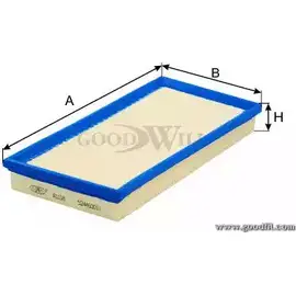 Воздушный фильтр GOODWILL 3789777 JO9 A0 DNBQOW AG 108