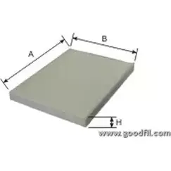 Салонный фильтр GOODWILL SL TGM X6T432 3789921 AG 256 CF