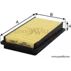 Воздушный фильтр GOODWILL 3790122 AG 507 GGUL9S Z CK9E
