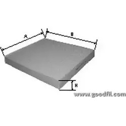 Салонный фильтр GOODWILL QQV 4T 3790189 AG 583 CF 0BPDYRL изображение 0