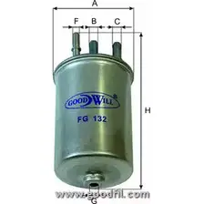 Топливный фильтр GOODWILL C0BAVVA 7 QDNM 3790345 FG 132 изображение 0