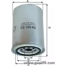 Масляный фильтр GOODWILL OG 104 HQ EHH6T USLOKP Q 3790429